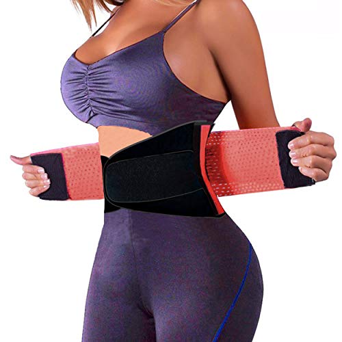 SchwabMarken Faja Deportiva Waisttrainer, 4 Colores Diferentes, Faja Fitness Rosa Size Small