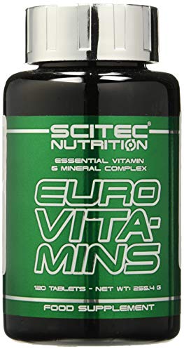 Scitec 0728633108831 - Euro Vita-Mins Complejo de vitaminas y minerales esenciales, 12 tabletas, 255.4 gr