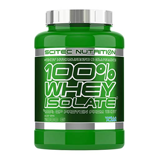 Scitec Nutrition 100% Whey Isolate Suplemento Nutricional de Proteinas con Sabor de Vainilla 2000 g