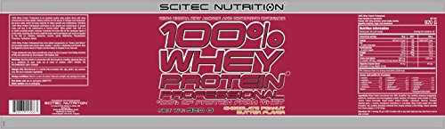 Scitec Nutrition 100% Whey Protein Professional Proteína Chocolate – Mantequilla de cacahuate 920 g