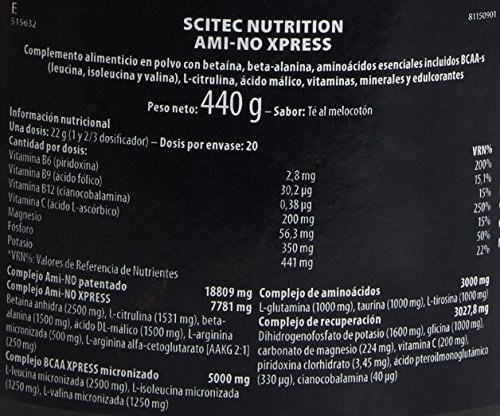 Scitec Nutrition Ami-NO Xpress, Té al Melocotón - 440 g