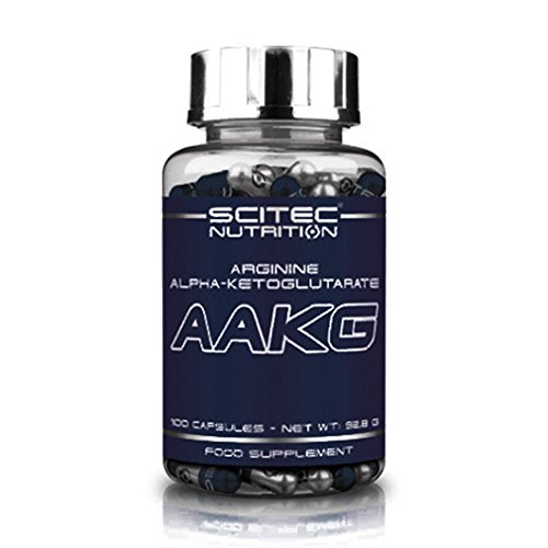 Scitec Nutrition Complejo de Aminoácidos de Arginina Alfa-Cetoglutarato, AAKG 100 cápsulás