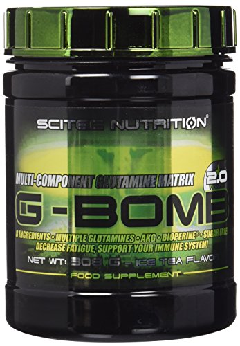 Scitec nutrition g-bomb 2.0, 308g matriz de glutamina té a limón