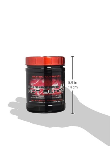 Scitec Nutrition Hot Blood 3.0 Complejo estimulante de pre-entrenamieto, sabor guaraná - 300 g