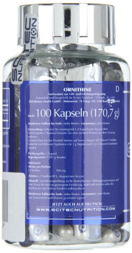 Scitec Nutrition Ornithine aminoácidos 100 cápsulas