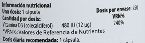 Scitec Nutrition Vitamin-D3 vitamina 250 cápsulas