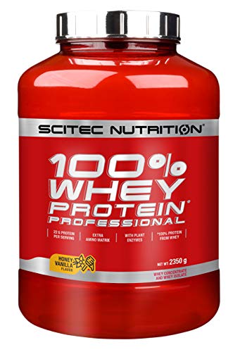 Scitec Nutritions Suplemento Dietético de Proteína en Polvo, sabor de Miel con Vainilla - 2350 g