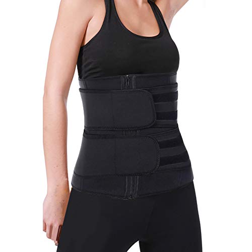 SCOBUTY Cinturón de Fitness,Waist Trainer Faja,Cinturón Deportivo,Cinturón Adelgazante,Faja Reductora Adelgazante para Hombre y Mujer Trimmer de Cintura Cinturón de Sudor,Quema de Grasa