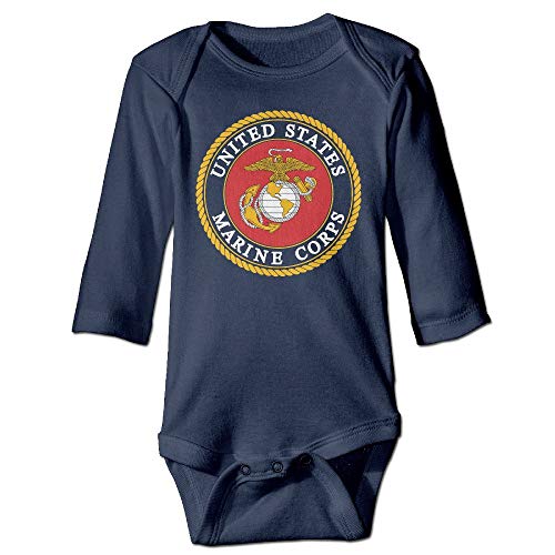 SDGSS Ropa para bebés Bodysuits US Marine Corps Long Sleeve Baby Bodysuits
