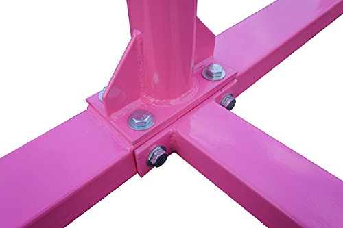 Seababyhouse 4ft barras gimnasia gimnasio Niños Junior Kip High Bar equipo para gimnasio de entrenamiento Bar Ajustable Horizontal Mejor regalo de la escuela [Kid Gymnastics Training Bar]-rosado