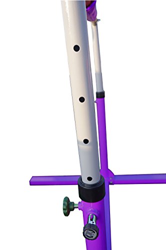 Seababyhouse 4ft barras gimnasia gimnasio Niños Junior Kip High Bar equipo para gimnasio de entrenamiento Kip Bar Ajustable Mejor regalo de la escuela [Kid Gymnastics Training Bar] púrpura