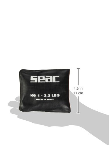 SEAC 1040002 Bolsa de Plomos de Diseño Italiano, Unisex Adulto, Negro, L