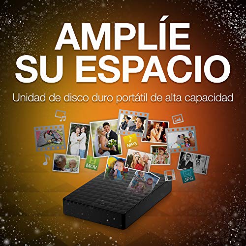 Seagate Expansion STEA4000400 - Disco duro externo portátil para PC, Xbox One y PlayStation 4 (4TB, USB 3.0 ), Negro