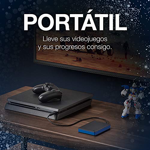 Seagate Game Drive, 4TB, Disco duro externo, HDD portátil, compatible con PS4 (STGD4000400)