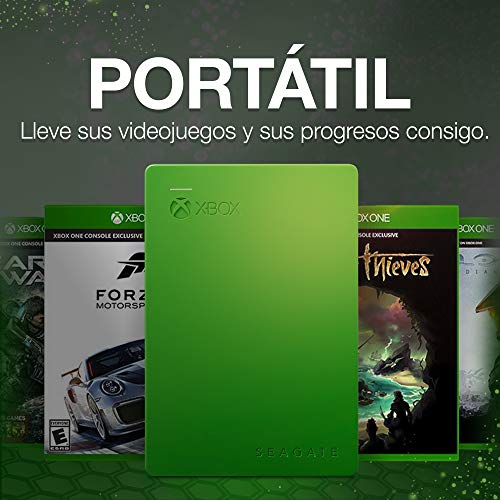 Seagate Game Drive para Xbox, 4 TB, Disco duro externo, HDD portátil, diseñado para Xbox One (STEA4000402)