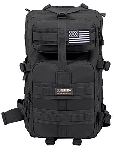 Seibertron Falcon Mochila Asalto Compacto Paquete Cumbre Bolsa Black 37L