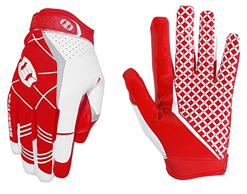 Seibertron Pro 3.0 Elite Ultra-Stick Sports Receiver Glove American Football Gloves Youth and Adult/Guantes de Fútbol Americano para Juventud y Adulto (Rojo, XXL)