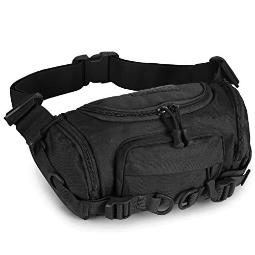 Selighting Bolsa de Riñonera Mochila de Bandolera Estilo Militar Táctical Bolsa de Múltiple Función Impermeable para Aire Libre Correr Senderismo Ciclismo Camping