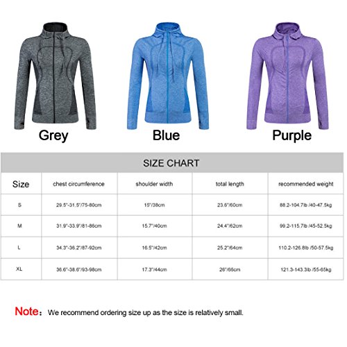 Selighting Chaqueta Deporte Mujer Running Tops Chicas Fitness Ropa Elástica de Secado Rápido Sudaderas Chaquetas Deportivas Yoga Running Gym