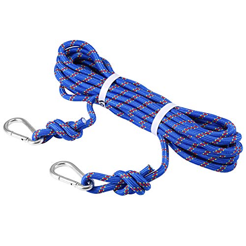 Selighting Cuerda de Seguridad Cuerda de Escalada Profesional de Alta Resistencia para Escalar al Aire Libre y en Interiore Perfessional Rappelling Auxiliar, 10 mm de Diámetro (10m, Azul)