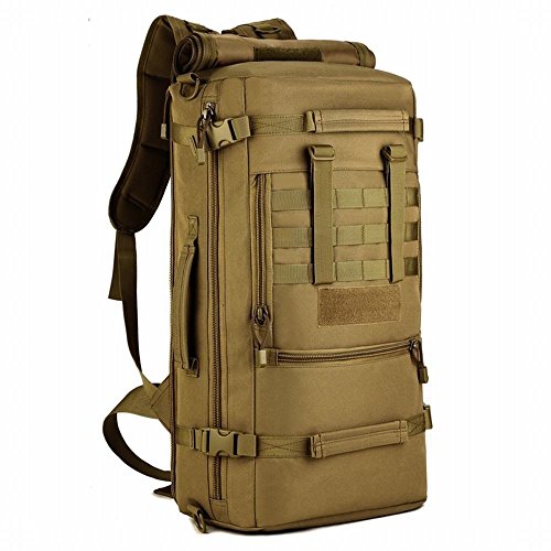 Selighting Mochilas de Asalto Hombre 50L Mochila Táctica Militar Impermeable con Múltiples Bolsillos para Senderismo Acampada,Montañismo,Caza,Airsoft,Batalla Combate,Viaje