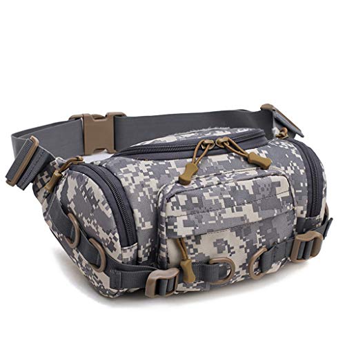 Selighting Riñonera Militar Hombre Cinturon Táctico Bolso Cintura Deportiva Bolsa Organizador de Telefono Llaves para Caza Viaja Escalada Pesca Running (ACU)