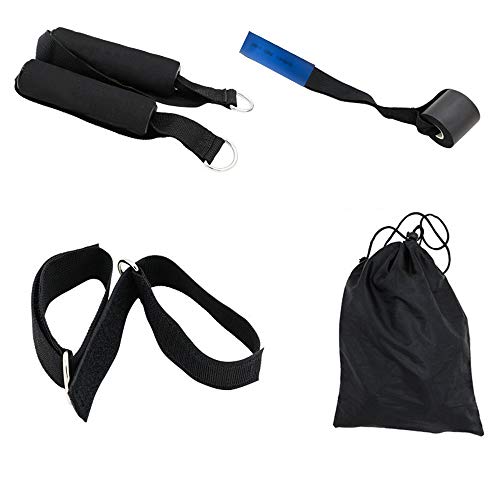 Set de Bandas de Resistencia de VOLUEX, 11pcs 100lbs Bandas de Resistencia Set, 5 Tubos de Ejercicios, con Asas, Correas de Tobillo, Anclaje y Bolso, para Culturismo, Yoga, Hombre y Mujer