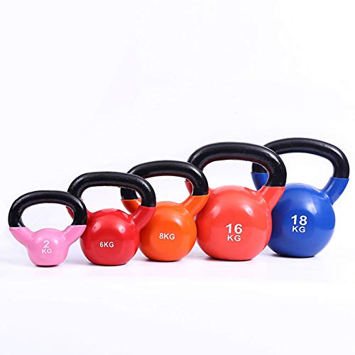 Set De Pesos De Kettlebell Recubierto De Vinilo,Ideal para Entrenamiento De Cuerpo Completo Y Entrenamiento De Fuerza One Piece 2kg