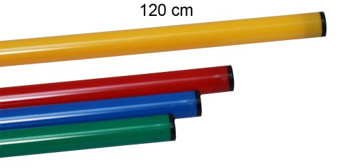 Set de salto VG120yc (3 picas, 2 bases de caucho, 2 clips de conexión) color amarillo