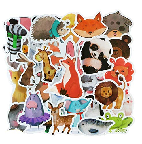 SetProducts  Top Pegatinas! Juego de 50 Pegatinas de Animales Vinilos - No Vulgares - Fashion, Estilo, Bomba - Personalización Portátil, Equipaje, Motocicleta, Bicicleta, Moto.