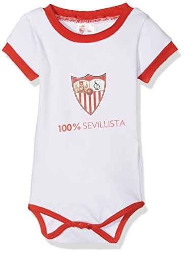 Sevilla CF 06BOD03-03 Bodsev Body, Bebé-Niños, Multicolor (Rojo/Blanco), 03