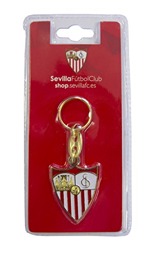 SFC SEVILLA FUTBOL CLUB Llasev Llavero, Blanco/Rojo, Talla Única