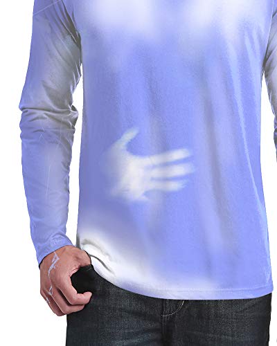 Shadow Shifter - Camiseta de manga larga unisex con cambio de color, sensible al calor -  Azul -  X-Large