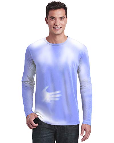 Shadow Shifter - Camiseta de manga larga unisex con cambio de color, sensible al calor -  Azul -  X-Large