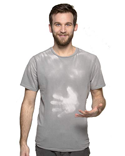 Shadow Shifter - Camiseta unisex que cambia de color, sensible al calor, cambio de color - Gris - 3X-Large