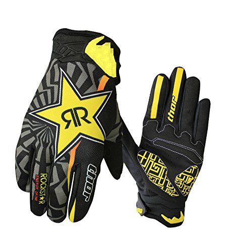 ShallGood Guantes de Motos, Guantes de Pantalla Táctil Full Touch para Carreras de Motos, MTB, Escalada, Senderismo y Otros Deportes al Aire Libre - M/L/XL Negro EU M