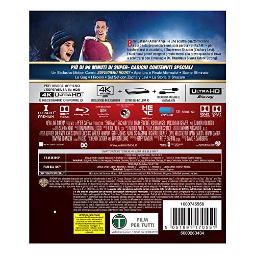Shazam! (Blu-Ray 4K Ultra Hd+Blu-Ray) [Italia] [Blu-ray]