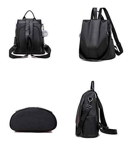 shepretty Mochila Oxford antirrobo Impermeable para Mujer, 8888-1Negro