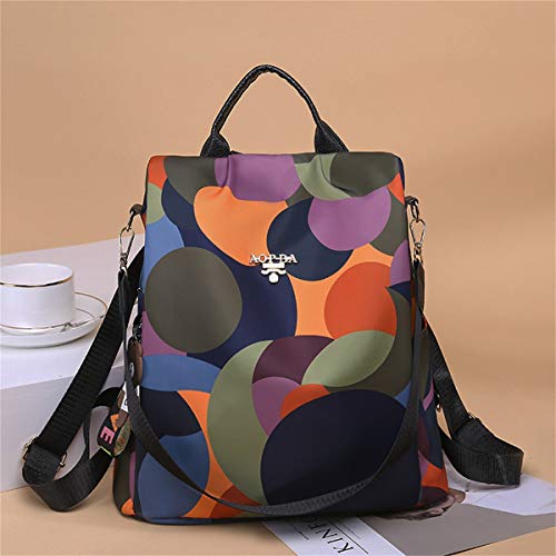 shepretty Mochila Oxford antirrobo Impermeable para Mujer, AL911 Colorear