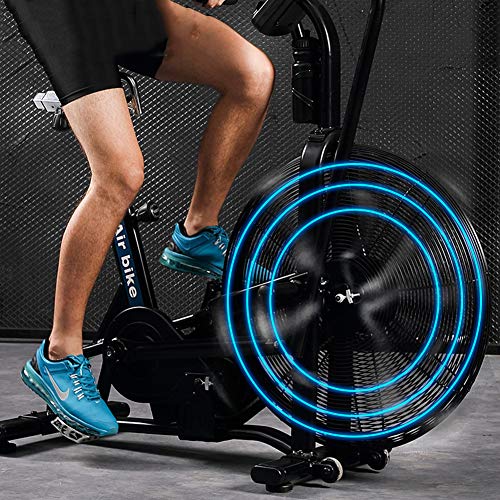 Shhjjyp Bicicleta De Ejercicio Air Assault Cardio Machine Fitness Cycle Heavy Duty Commercial Bike Full Body Gym Cross Fit Workout