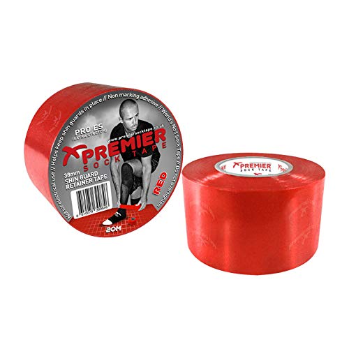 Shinguard Tape Red Cinta de espinilla 38 mm, Color Rojo, Unisex Adulto, Delete, Talla única