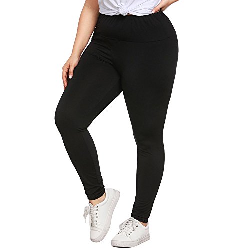 SHOBDW Mujer Moda Talla Grande Cintura Sexy Leggings Capri Fitness Mallas para Correr Deporte Gimnasio Entrenamiento Pantalones Yoga Deporte Pantalones Deportivos Deportivos(Negro,3XL)