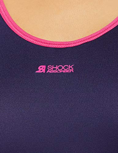 Shock Absorber Active Crop Top Sujetador Deportivo, Azul (Bleu D'été 0a7), (Talla del Fabricante: Large) para Mujer