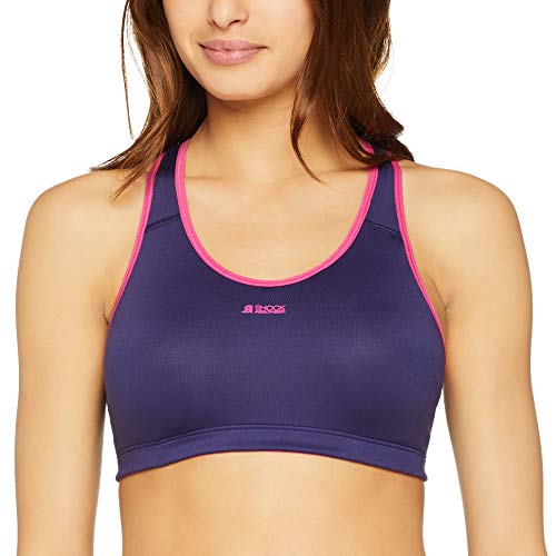 Shock Absorber Active Crop Top Sujetador Deportivo, Azul (Bleu D'été 0a7), (Talla del Fabricante: Large) para Mujer