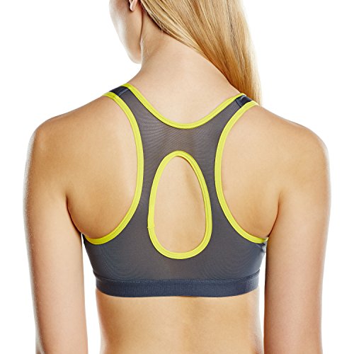 Shock Absorber Active Zipped Plunge Sport, Sujetador deportivo para Mujer, Gris (Grau/Zitrone 1029), 95C (Talla del fabricante: 36C)