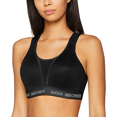 Shock Absorber Ultimate Run Bra Padded Sujetador Deportivo, Negro (Noir Bsv), 95B para Mujer