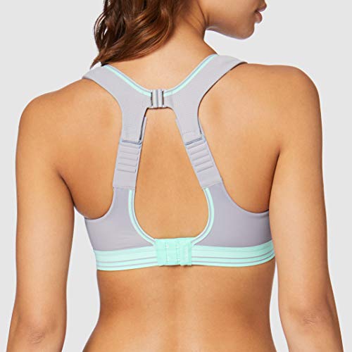 Shock Absorber Ultimate Run Bra Sujetador Deportivo, Multicolor (Gris-Vert D'eau 0bz), 80A para Mujer