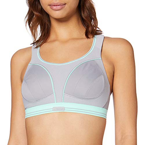 Shock Absorber Ultimate Run Bra Sujetador Deportivo, Multicolor (Gris-Vert D'eau 0bz), 80A para Mujer