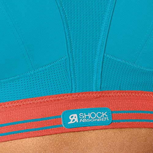 Shock Absorber Ultimate Run Bra, Sujetador Deportivo para Mujer, Azul (Bleu Lagune), 85A (70A EU)