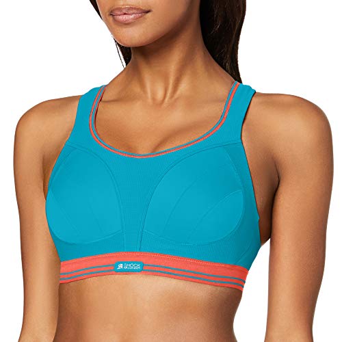 Shock Absorber Ultimate Run Bra, Sujetador Deportivo para Mujer, Azul (Bleu Lagune), 85A (70A EU)